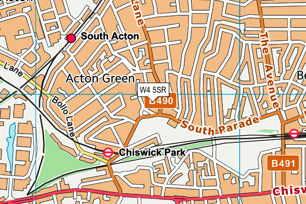 W4 5SR map - OS VectorMap District (Ordnance Survey) W4 5SR map - OS VectorMap District (Ordnance Survey)