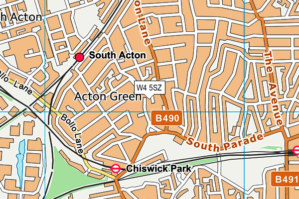 W4 5SZ map - OS VectorMap District (Ordnance Survey) W4 5SZ map - OS VectorMap District (Ordnance Survey)