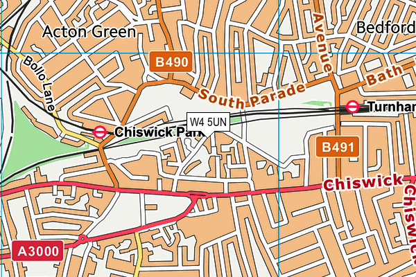 W4 5UN map - OS VectorMap District (Ordnance Survey) W4 5UN map - OS VectorMap District (Ordnance Survey)