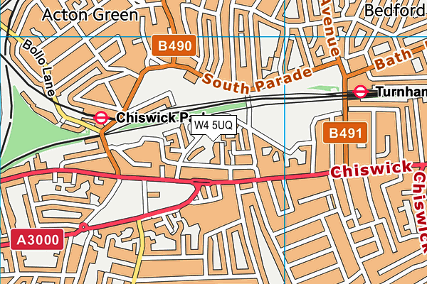 W4 5UQ map - OS VectorMap District (Ordnance Survey) W4 5UQ map - OS VectorMap District (Ordnance Survey)