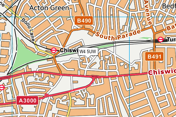 W4 5UW map - OS VectorMap District (Ordnance Survey) W4 5UW map - OS VectorMap District (Ordnance Survey)