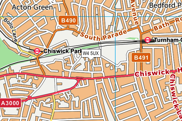 W4 5UX map - OS VectorMap District (Ordnance Survey) W4 5UX map - OS VectorMap District (Ordnance Survey)