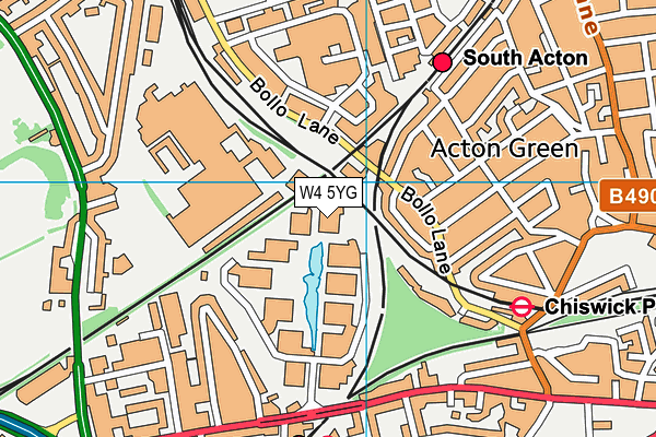 W4 5YG map - OS VectorMap District (Ordnance Survey) W4 5YG map - OS VectorMap District (Ordnance Survey)