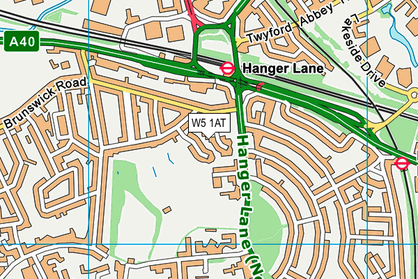 W5 1AT map - OS VectorMap District (Ordnance Survey) W5 1AT map - OS VectorMap District (Ordnance Survey)