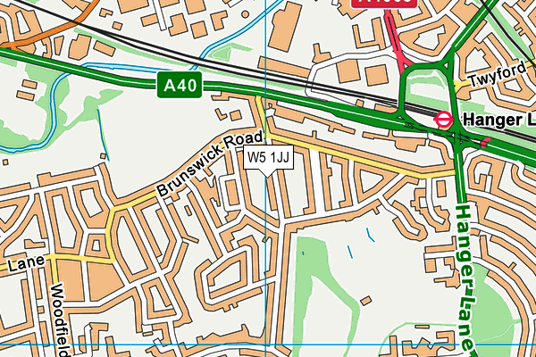 W5 1JJ map - OS VectorMap District (Ordnance Survey) W5 1JJ map - OS VectorMap District (Ordnance Survey)