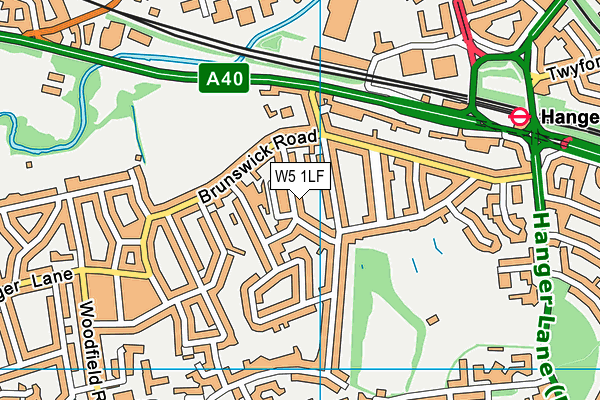 W5 1LF map - OS VectorMap District (Ordnance Survey) W5 1LF map - OS VectorMap District (Ordnance Survey)