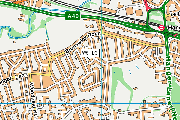 W5 1LG map - OS VectorMap District (Ordnance Survey) W5 1LG map - OS VectorMap District (Ordnance Survey)