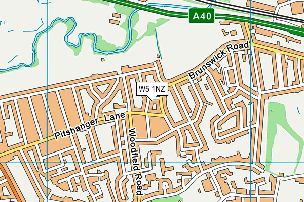 W5 1NZ map - OS VectorMap District (Ordnance Survey) W5 1NZ map - OS VectorMap District (Ordnance Survey)