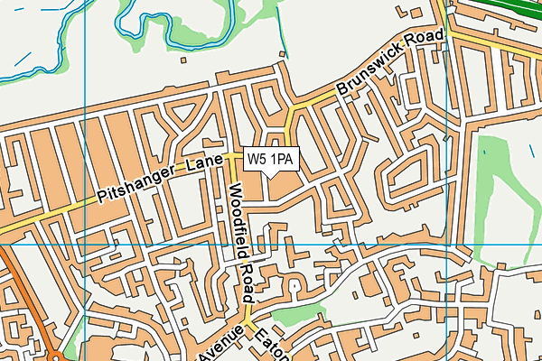 W5 1PA map - OS VectorMap District (Ordnance Survey) W5 1PA map - OS VectorMap District (Ordnance Survey)