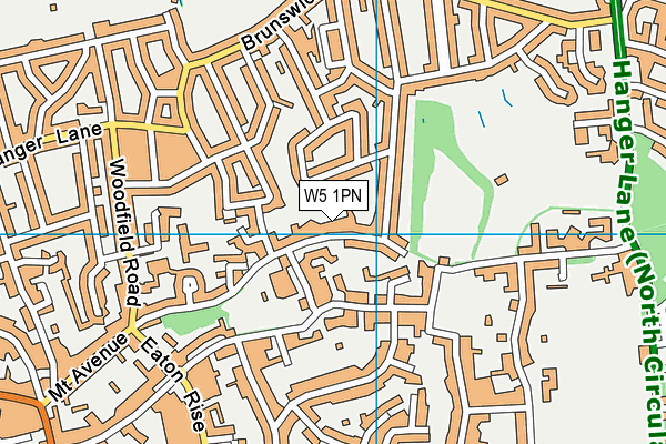 W5 1PN map - OS VectorMap District (Ordnance Survey) W5 1PN map - OS VectorMap District (Ordnance Survey)
