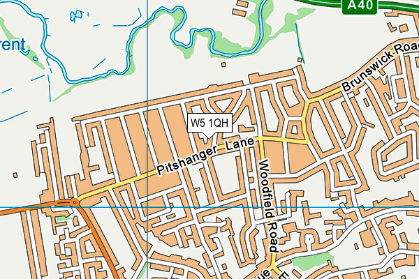 W5 1QH map - OS VectorMap District (Ordnance Survey) W5 1QH map - OS VectorMap District (Ordnance Survey)