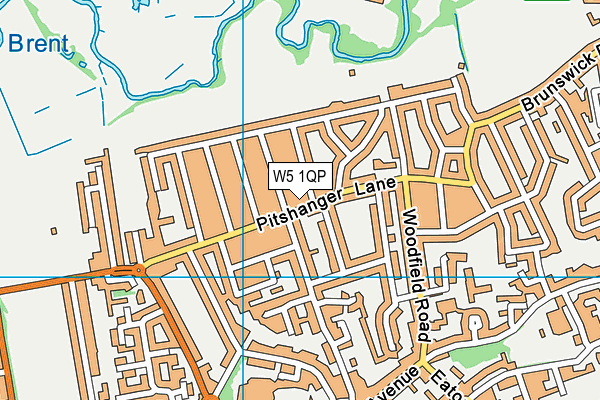 W5 1QP map - OS VectorMap District (Ordnance Survey) W5 1QP map - OS VectorMap District (Ordnance Survey)