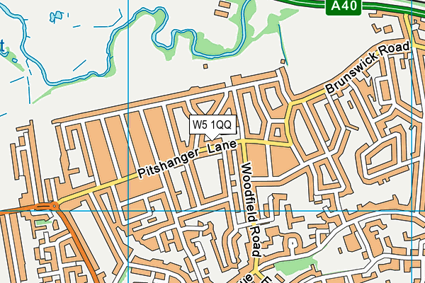 W5 1QQ map - OS VectorMap District (Ordnance Survey) W5 1QQ map - OS VectorMap District (Ordnance Survey)
