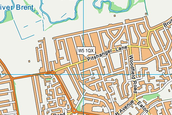 W5 1QX map - OS VectorMap District (Ordnance Survey) W5 1QX map - OS VectorMap District (Ordnance Survey)