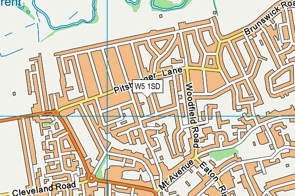 W5 1SD map - OS VectorMap District (Ordnance Survey) W5 1SD map - OS VectorMap District (Ordnance Survey)