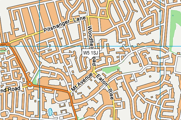 W5 1SJ map - OS VectorMap District (Ordnance Survey) W5 1SJ map - OS VectorMap District (Ordnance Survey)