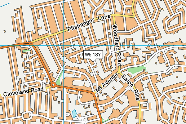 W5 1SY map - OS VectorMap District (Ordnance Survey) W5 1SY map - OS VectorMap District (Ordnance Survey)