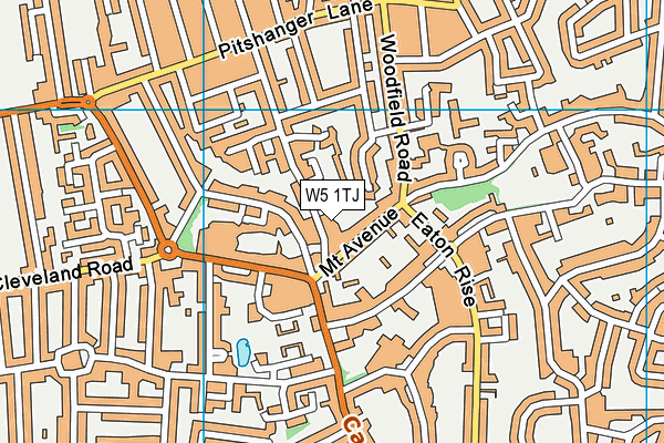 W5 1TJ map - OS VectorMap District (Ordnance Survey) W5 1TJ map - OS VectorMap District (Ordnance Survey)