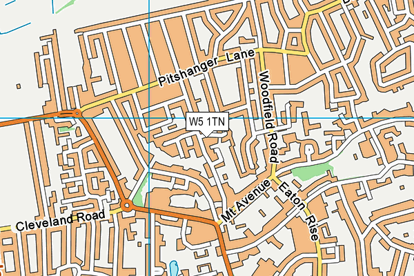 W5 1TN map - OS VectorMap District (Ordnance Survey) W5 1TN map - OS VectorMap District (Ordnance Survey)