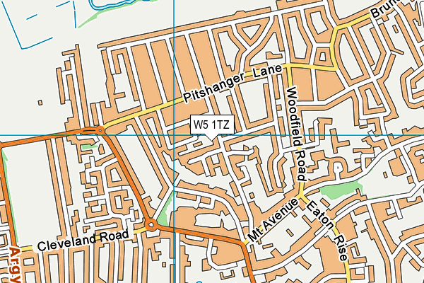W5 1TZ map - OS VectorMap District (Ordnance Survey) W5 1TZ map - OS VectorMap District (Ordnance Survey)