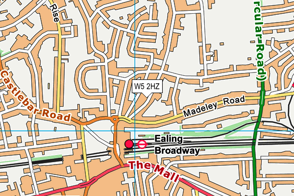W5 2HZ map - OS VectorMap District (Ordnance Survey) W5 2HZ map - OS VectorMap District (Ordnance Survey)