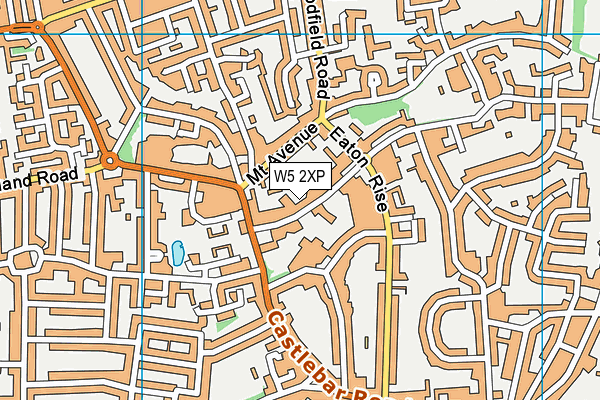W5 2XP map - OS VectorMap District (Ordnance Survey) W5 2XP map - OS VectorMap District (Ordnance Survey)