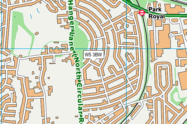 W5 3BW map - OS VectorMap District (Ordnance Survey) W5 3BW map - OS VectorMap District (Ordnance Survey)