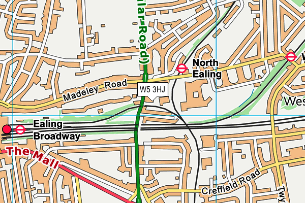 W5 3HJ map - OS VectorMap District (Ordnance Survey) W5 3HJ map - OS VectorMap District (Ordnance Survey)