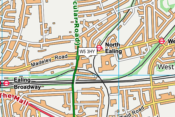 W5 3HY map - OS VectorMap District (Ordnance Survey) W5 3HY map - OS VectorMap District (Ordnance Survey)