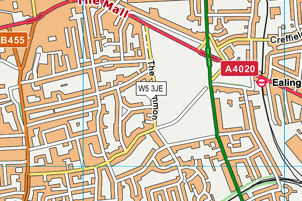 W5 3JE map - OS VectorMap District (Ordnance Survey) W5 3JE map - OS VectorMap District (Ordnance Survey)