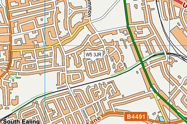 W5 3JR map - OS VectorMap District (Ordnance Survey) W5 3JR map - OS VectorMap District (Ordnance Survey)