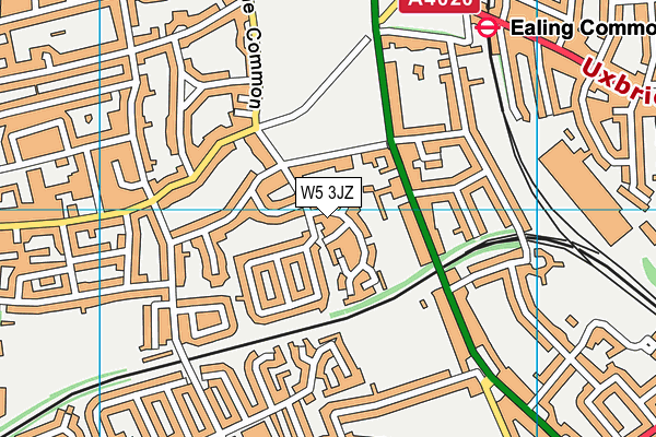 W5 3JZ map - OS VectorMap District (Ordnance Survey) W5 3JZ map - OS VectorMap District (Ordnance Survey)