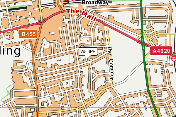 W5 3PE map - OS VectorMap District (Ordnance Survey) W5 3PE map - OS VectorMap District (Ordnance Survey)