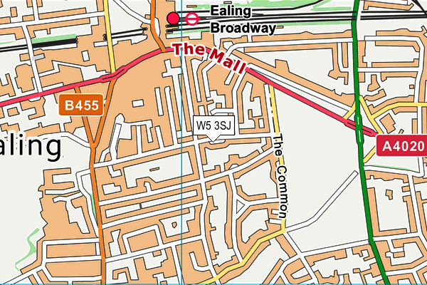 W5 3SJ map - OS VectorMap District (Ordnance Survey) W5 3SJ map - OS VectorMap District (Ordnance Survey)