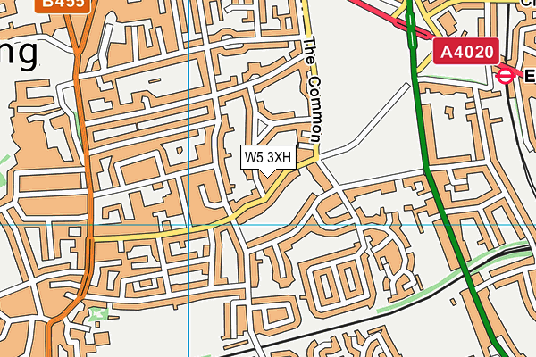 W5 3XH map - OS VectorMap District (Ordnance Survey) W5 3XH map - OS VectorMap District (Ordnance Survey)