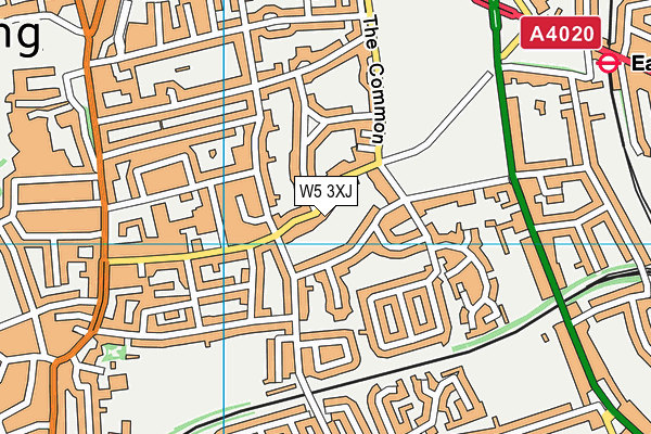 W5 3XJ map - OS VectorMap District (Ordnance Survey) W5 3XJ map - OS VectorMap District (Ordnance Survey)