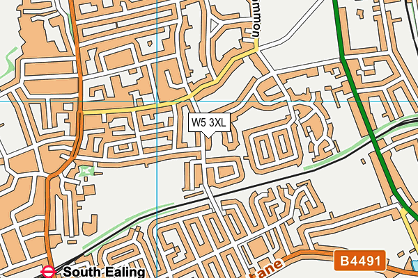 W5 3XL map - OS VectorMap District (Ordnance Survey) W5 3XL map - OS VectorMap District (Ordnance Survey)