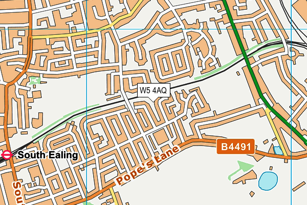 W5 4AQ map - OS VectorMap District (Ordnance Survey) W5 4AQ map - OS VectorMap District (Ordnance Survey)