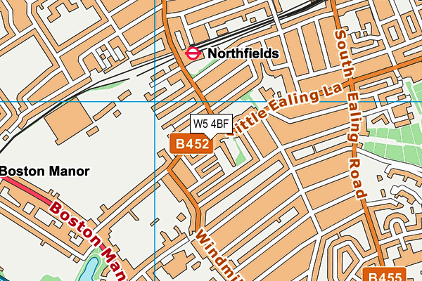 W5 4BF map - OS VectorMap District (Ordnance Survey) W5 4BF map - OS VectorMap District (Ordnance Survey)