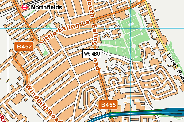 W5 4BU map - OS VectorMap District (Ordnance Survey) W5 4BU map - OS VectorMap District (Ordnance Survey)