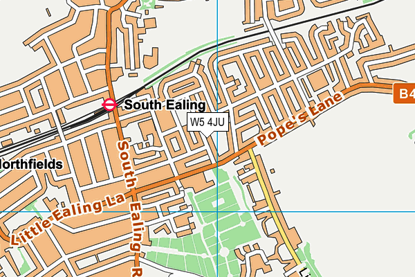 W5 4JU map - OS VectorMap District (Ordnance Survey) W5 4JU map - OS VectorMap District (Ordnance Survey)