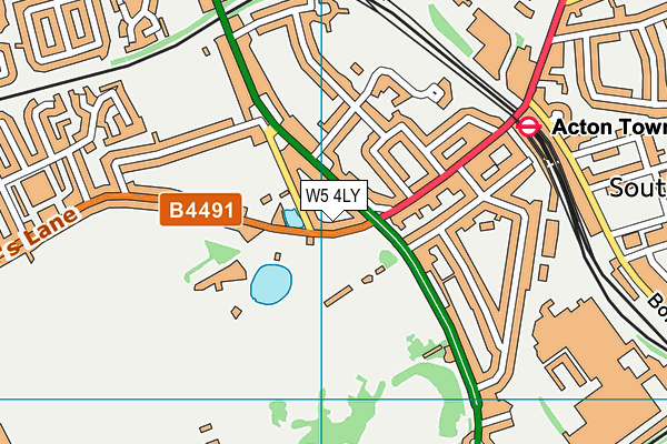 W5 4LY map - OS VectorMap District (Ordnance Survey) W5 4LY map - OS VectorMap District (Ordnance Survey)