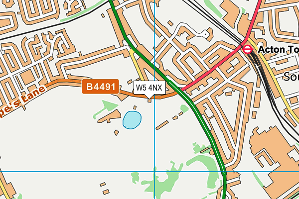 W5 4NX map - OS VectorMap District (Ordnance Survey) W5 4NX map - OS VectorMap District (Ordnance Survey)