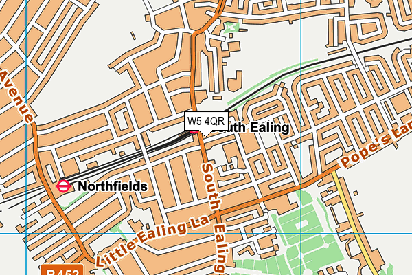 W5 4QR map - OS VectorMap District (Ordnance Survey) W5 4QR map - OS VectorMap District (Ordnance Survey)