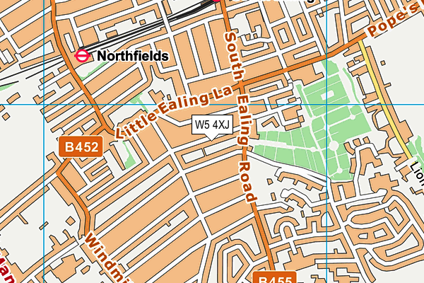 W5 4XJ map - OS VectorMap District (Ordnance Survey) W5 4XJ map - OS VectorMap District (Ordnance Survey)