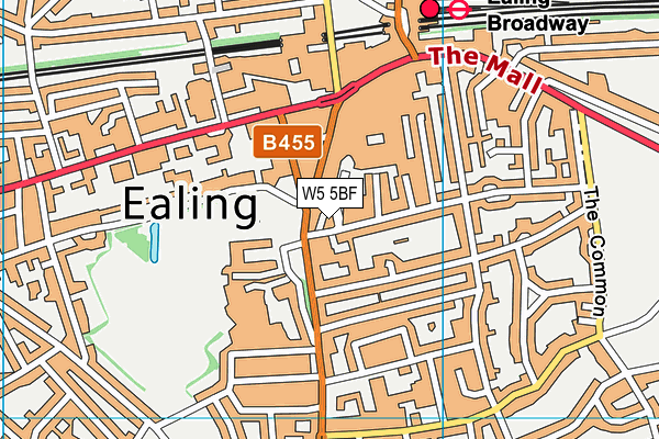 W5 5BF map - OS VectorMap District (Ordnance Survey) W5 5BF map - OS VectorMap District (Ordnance Survey)