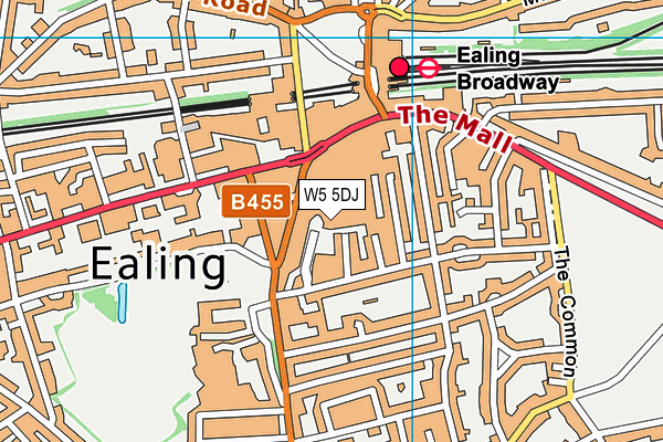 W5 5DJ map - OS VectorMap District (Ordnance Survey) W5 5DJ map - OS VectorMap District (Ordnance Survey)
