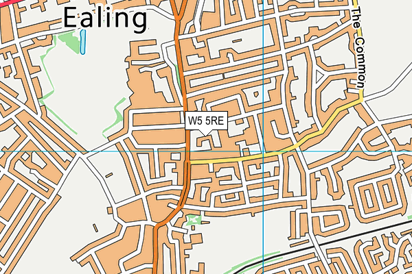 W5 5RE map - OS VectorMap District (Ordnance Survey) W5 5RE map - OS VectorMap District (Ordnance Survey)