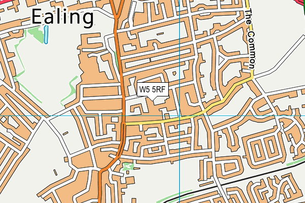 W5 5RF map - OS VectorMap District (Ordnance Survey) W5 5RF map - OS VectorMap District (Ordnance Survey)