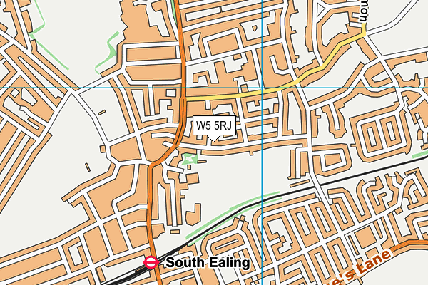 W5 5RJ map - OS VectorMap District (Ordnance Survey) W5 5RJ map - OS VectorMap District (Ordnance Survey)
